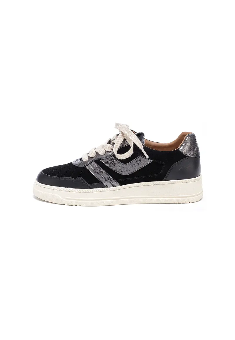 TED - Baskets Bi-matière Noir