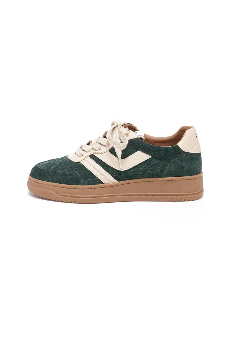 TED - Baskets Bi-matière Vert