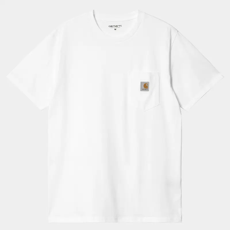Tee shirt à poche poitrine Carhartt WIP blanc