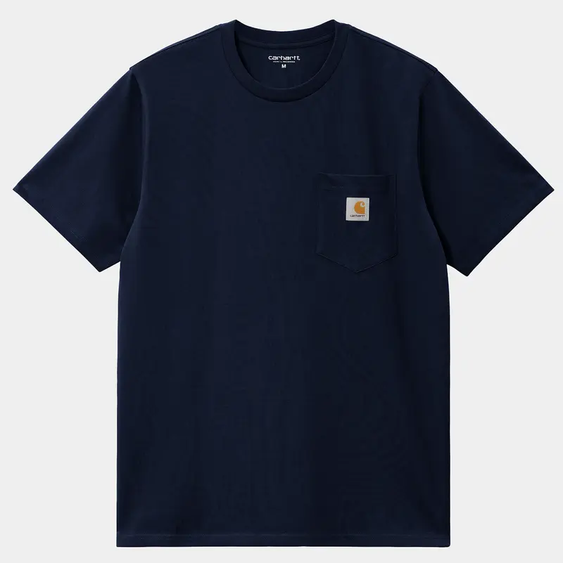 Tee shirt à poche poitrine Carhartt WIP bleu marine