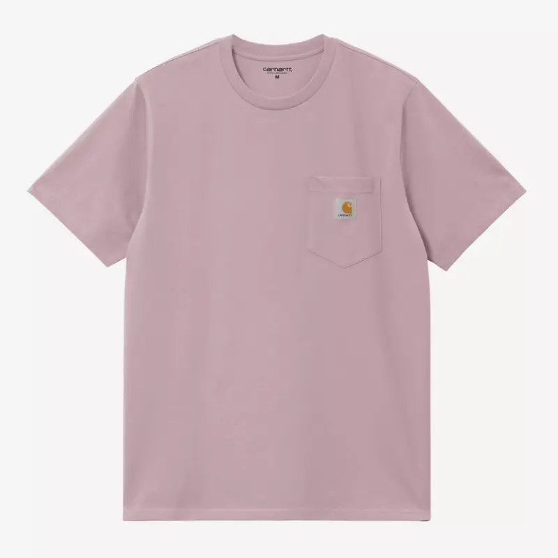 Tee shirt à poche poitrine Carhartt WIP hortensia
