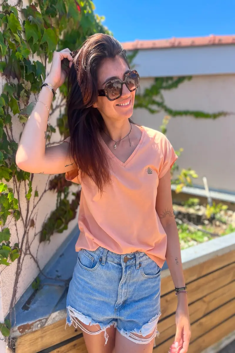 Tee-shirt baobab corail