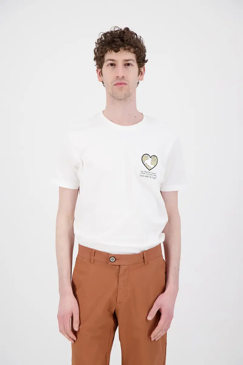 Tee-shirt coton bio japonais beige earth
