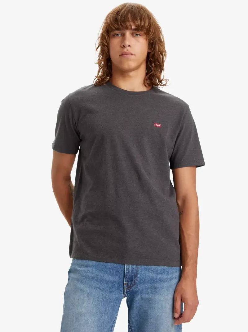 Tee-shirt Levi's gris en coton