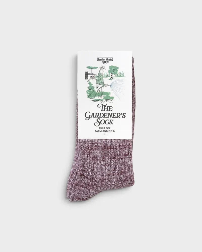 The Gardener's Sock Burgundy