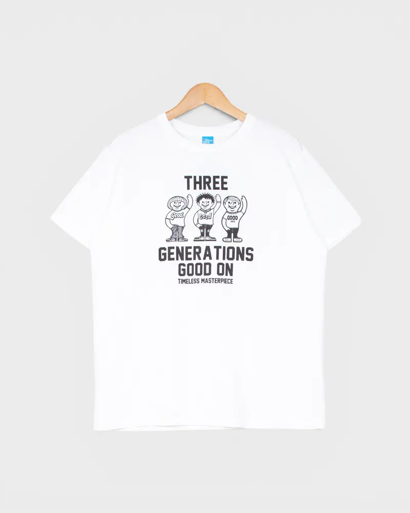 Three Generation SS Tee White
