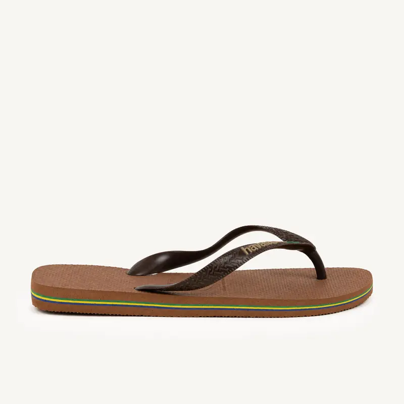 Tongs et Crocs BRASIL LOGO H HAVAIANAS Homme Marron