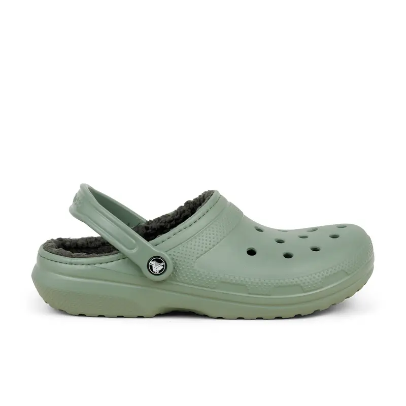 Tongs et Crocs CLASSIC LINED CROCS Homme Vert
