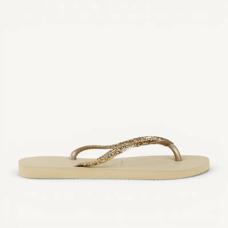 Tongs et crocs GLITTER II HAVAIANAS Femme Or/Bronze