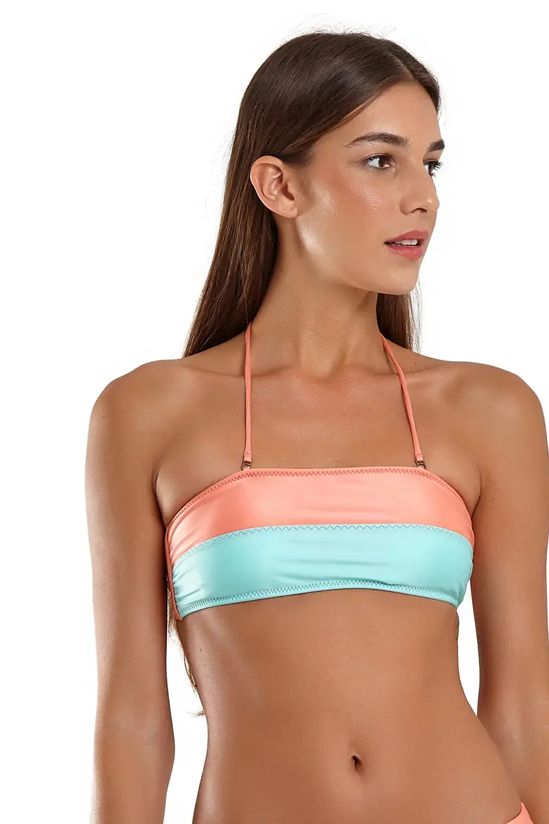 Top Bicolor Zig Laranja