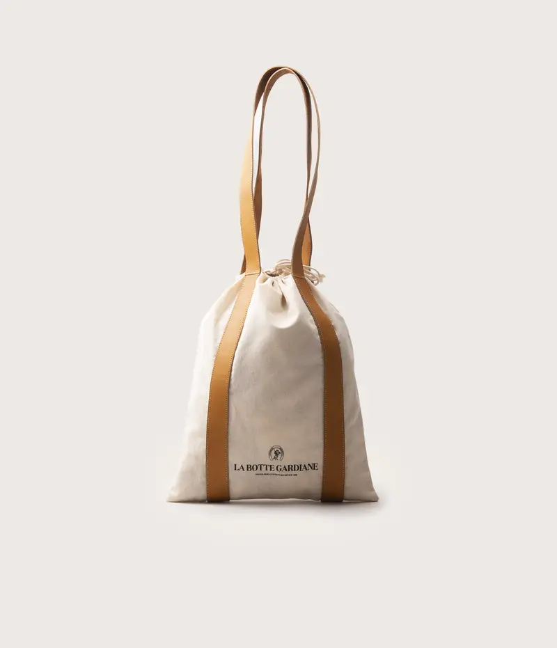 Tote bag Coton & Cuir chêne