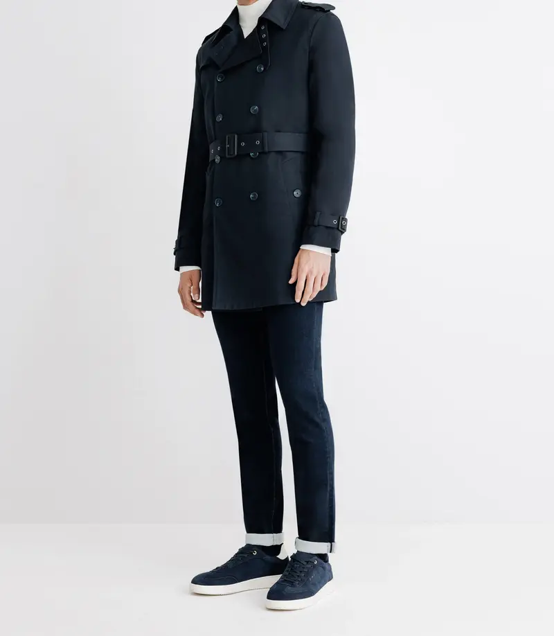 Trench croisé marine