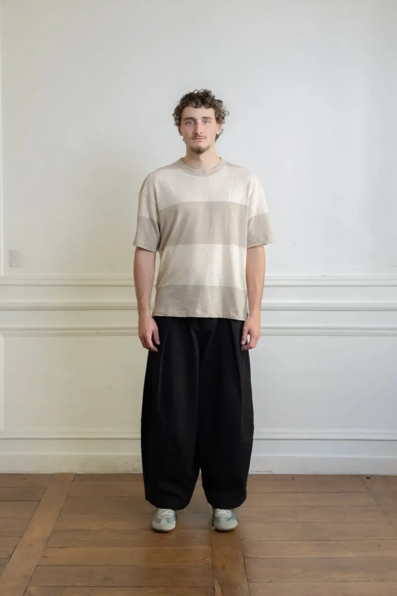 TRIPLE T SHIRT - BEIGE/STONE