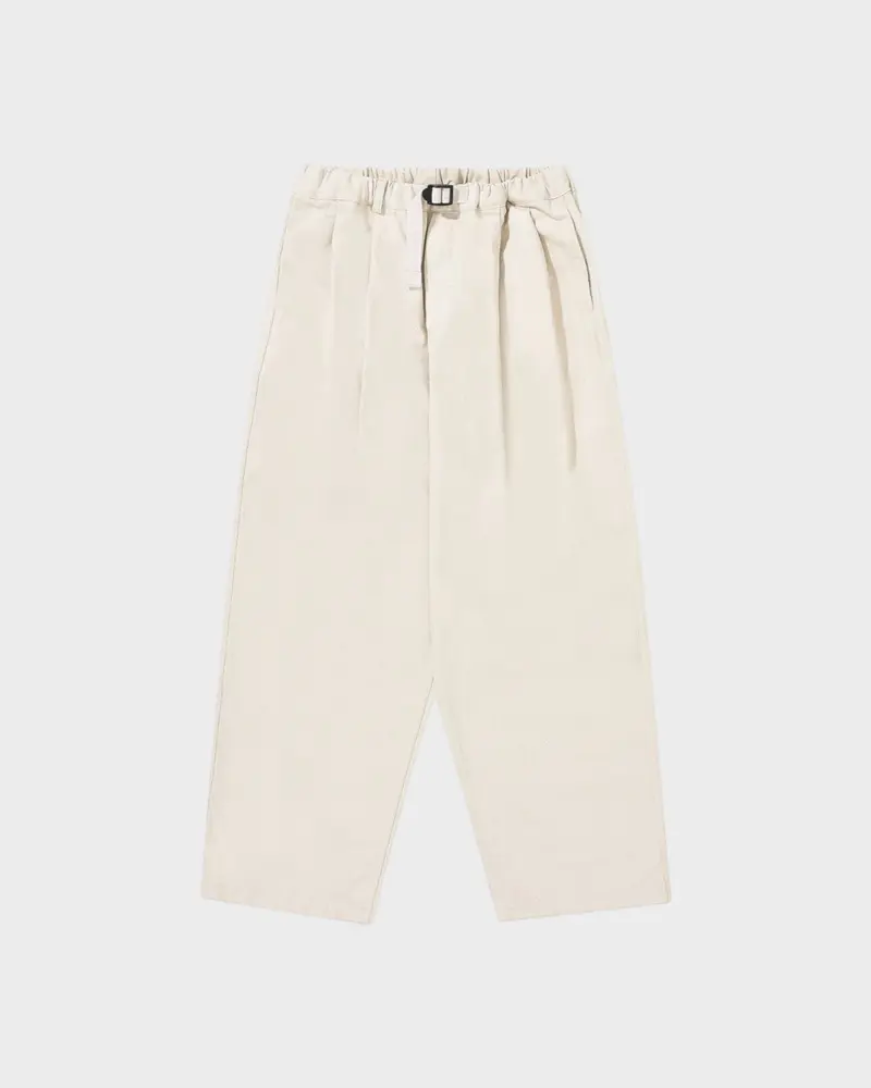 Two Tuck Wide Denim Pants Ecru