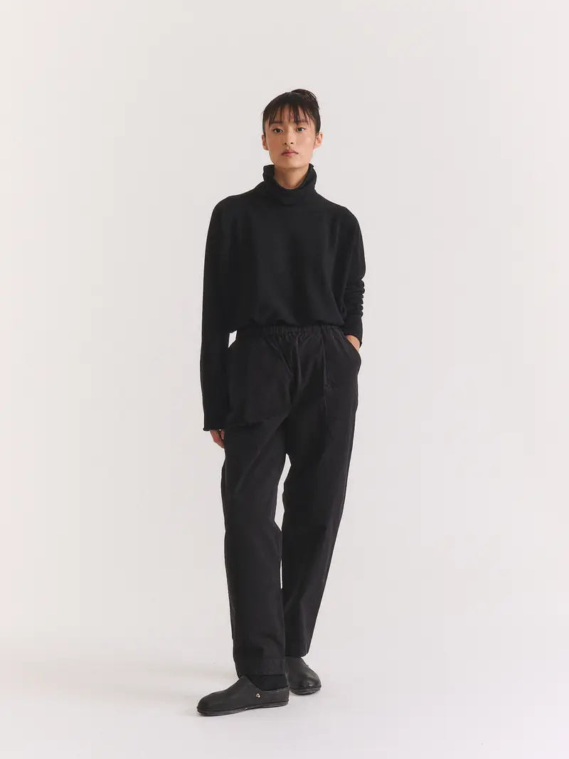 VERGER PANT - PAPER COT - BLACK