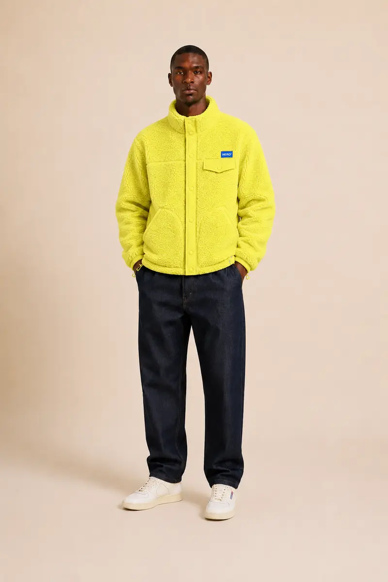 VESTE ALECK POLAIR - YELLOW