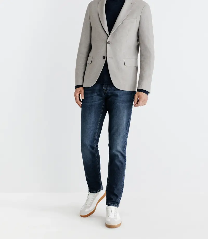 Veste casual 2 boutons beige