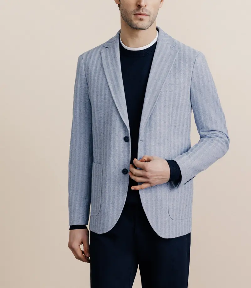 Veste casual bleu ciel