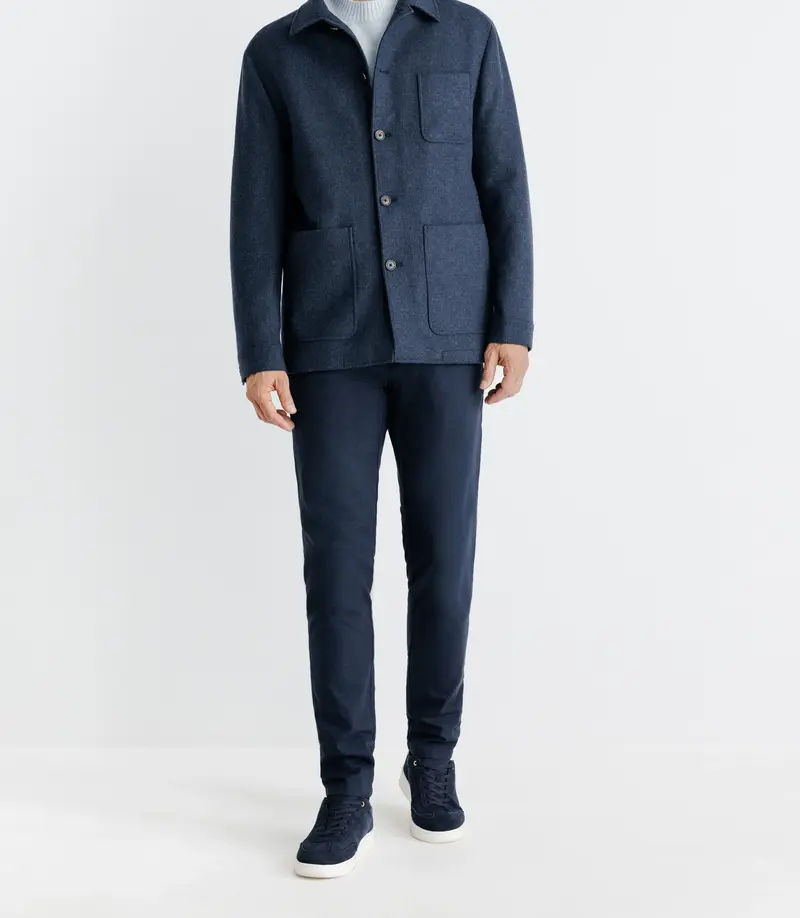 Veste casual bleue