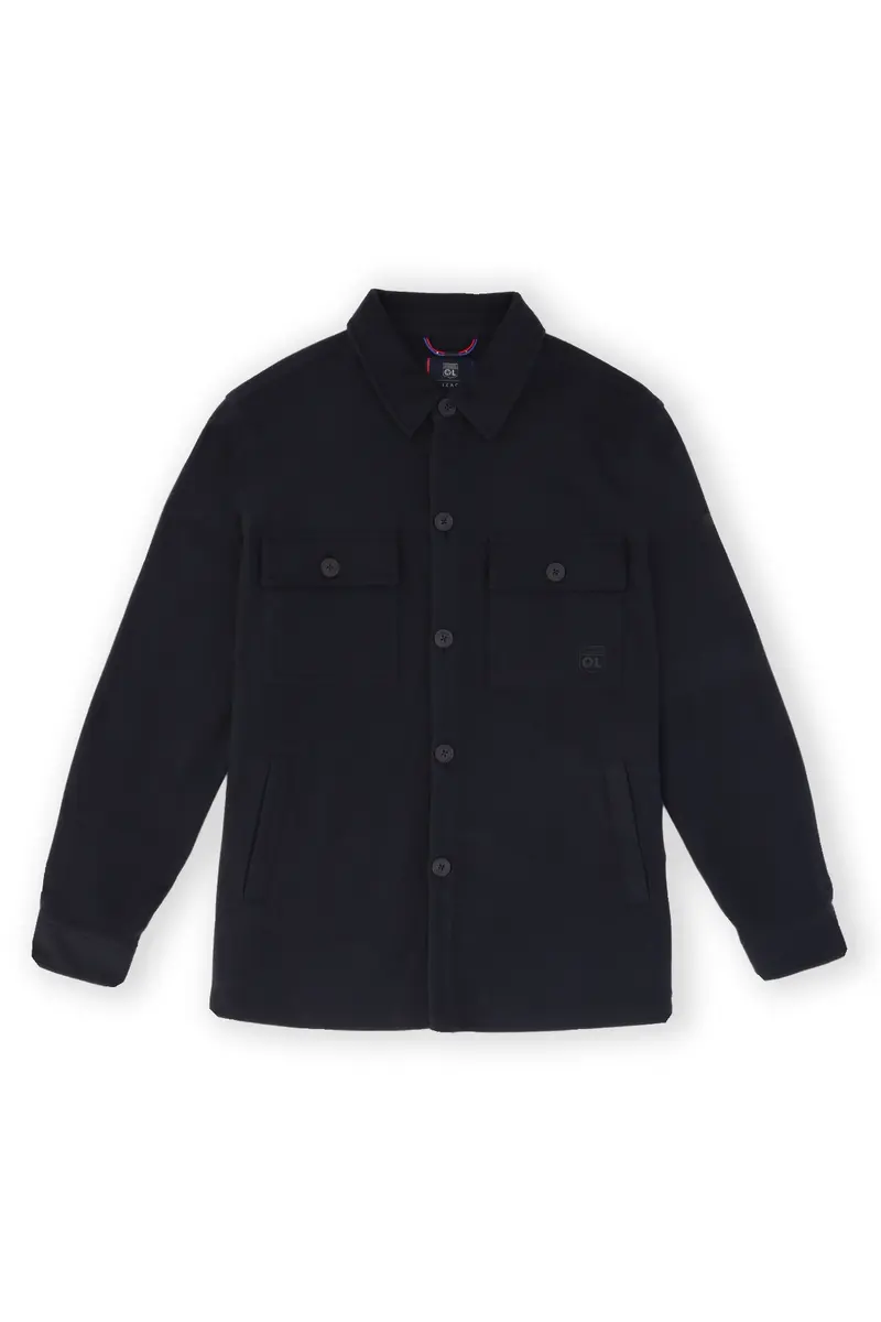 Veste casual col chemise marine