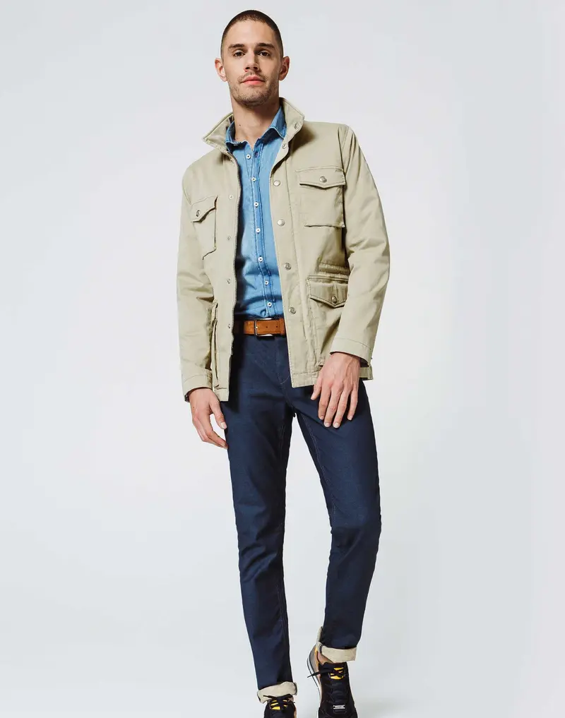 Veste Casual Sable Saharienne