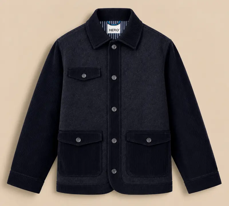 VESTE CESAR WOOL - NAVY