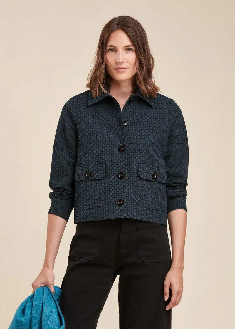 Veste courte jacquard