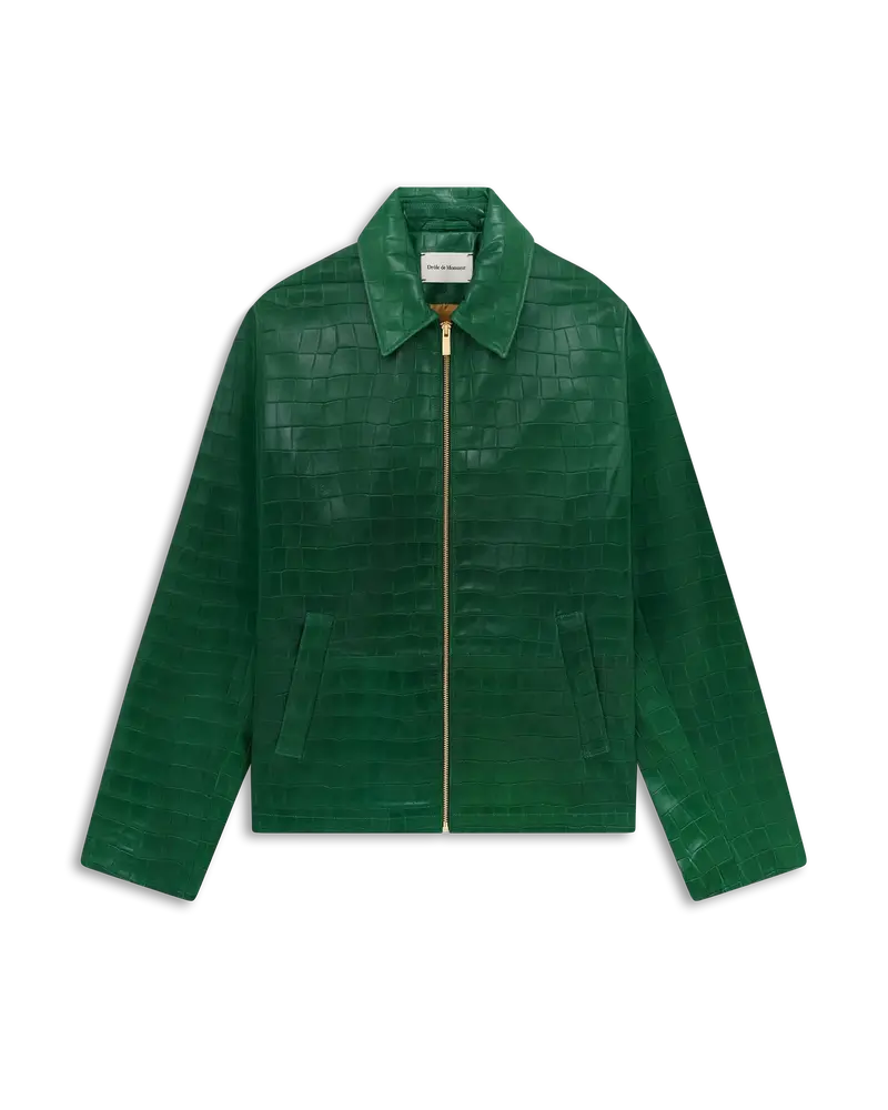 Veste Cuir Croco