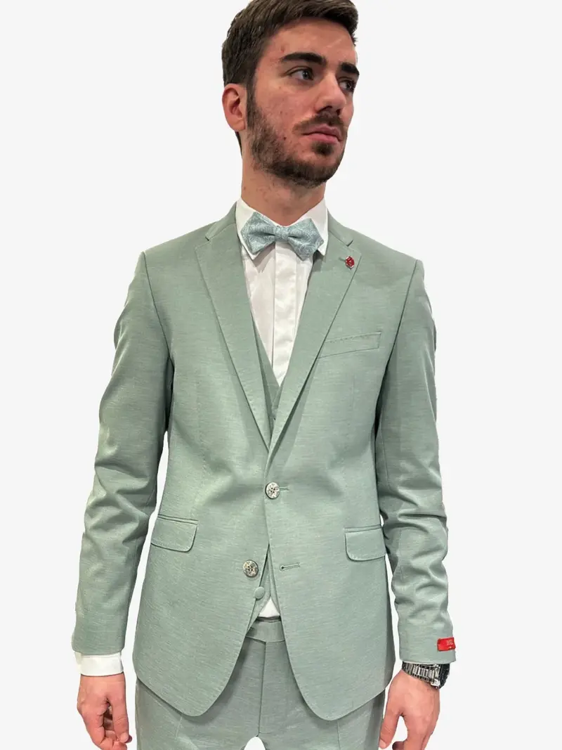 Veste de costume Digel Rod en laine - Vert clair