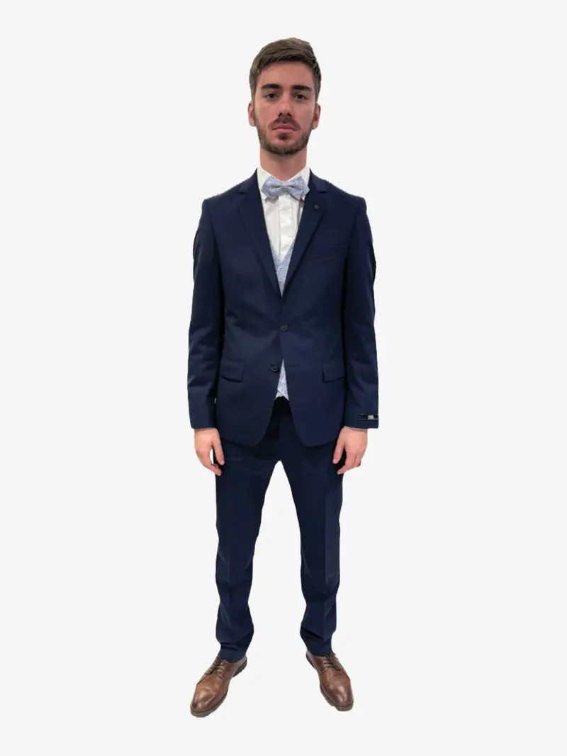 Veste de costume Lagerfeld en laine - Marine