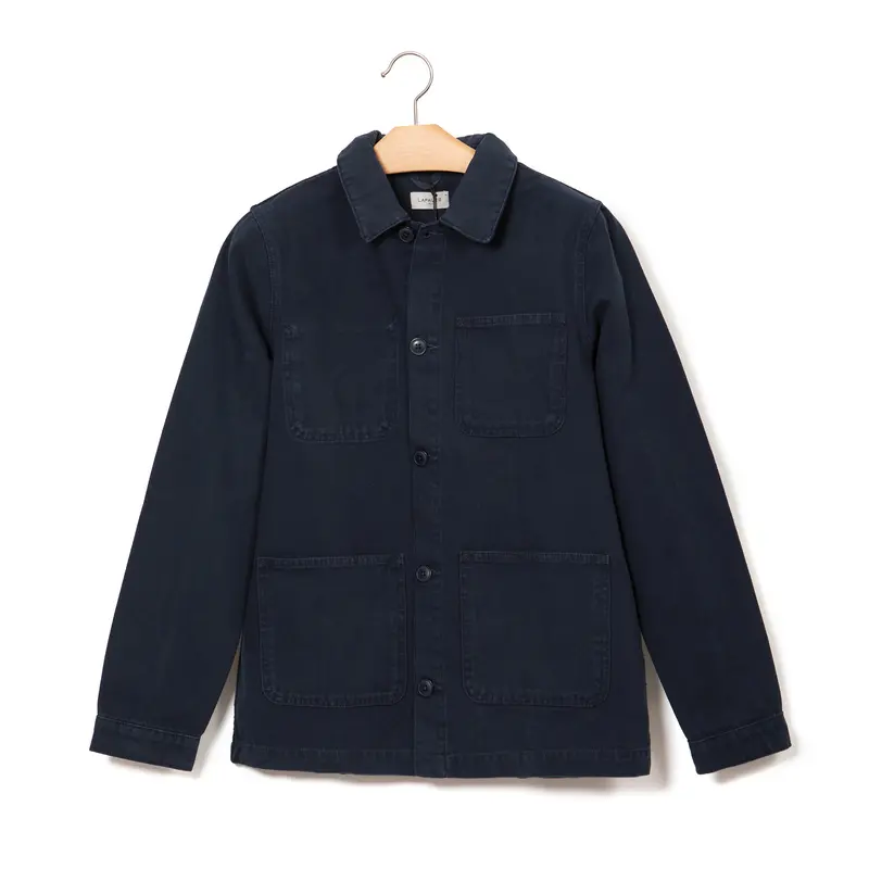 Veste de peintre Lafaurie en bâche de coton navy