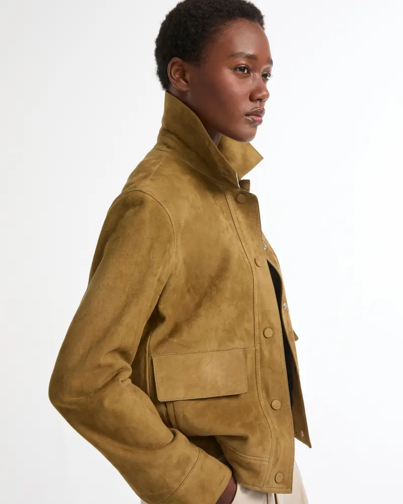 Veste en agneau double face