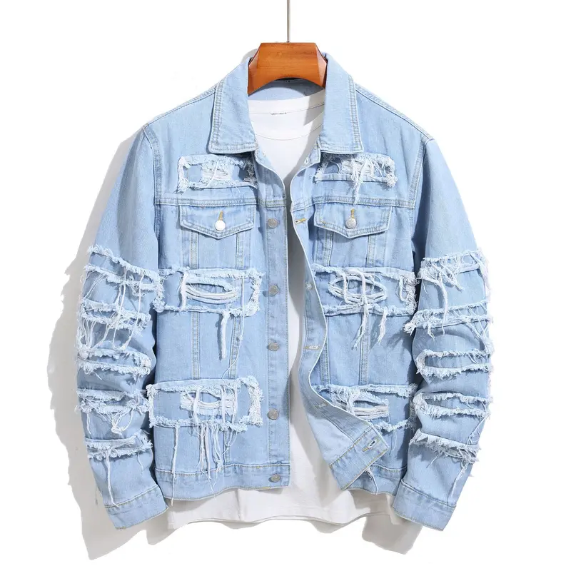 Veste en Jean Homme Slim Tendance Street Style – Casual Chic Printemps Automne