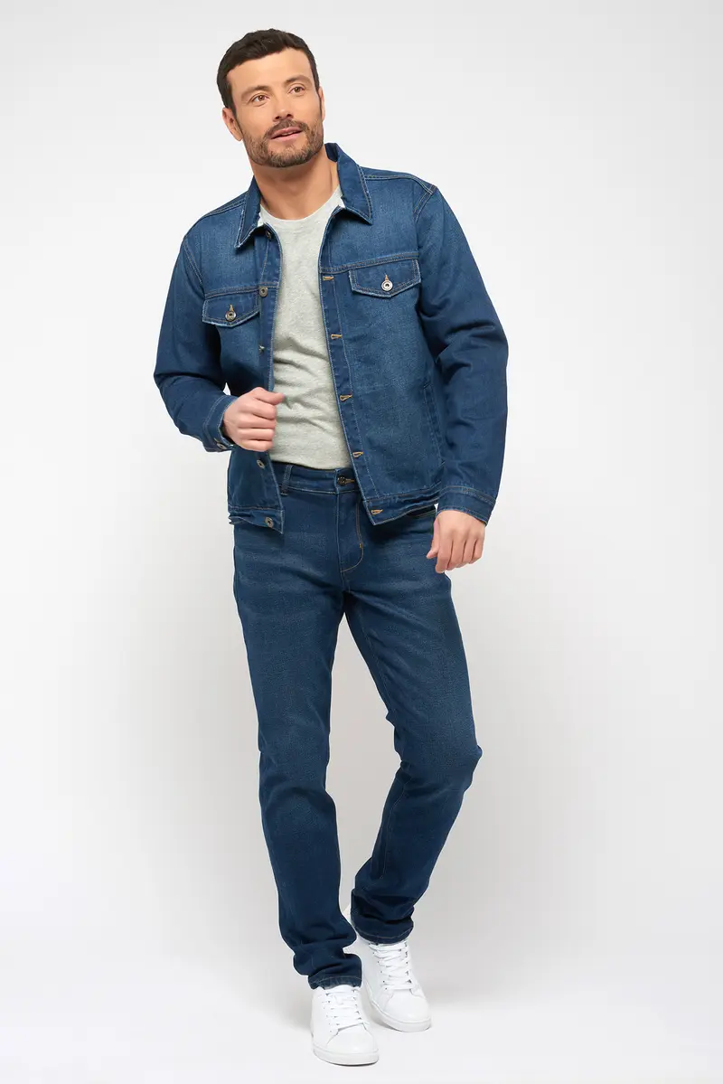 Veste en jean recyclé - Ton foncé