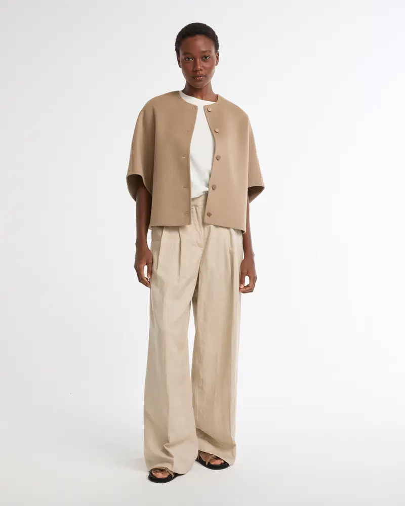Veste en lainage cachemire double face