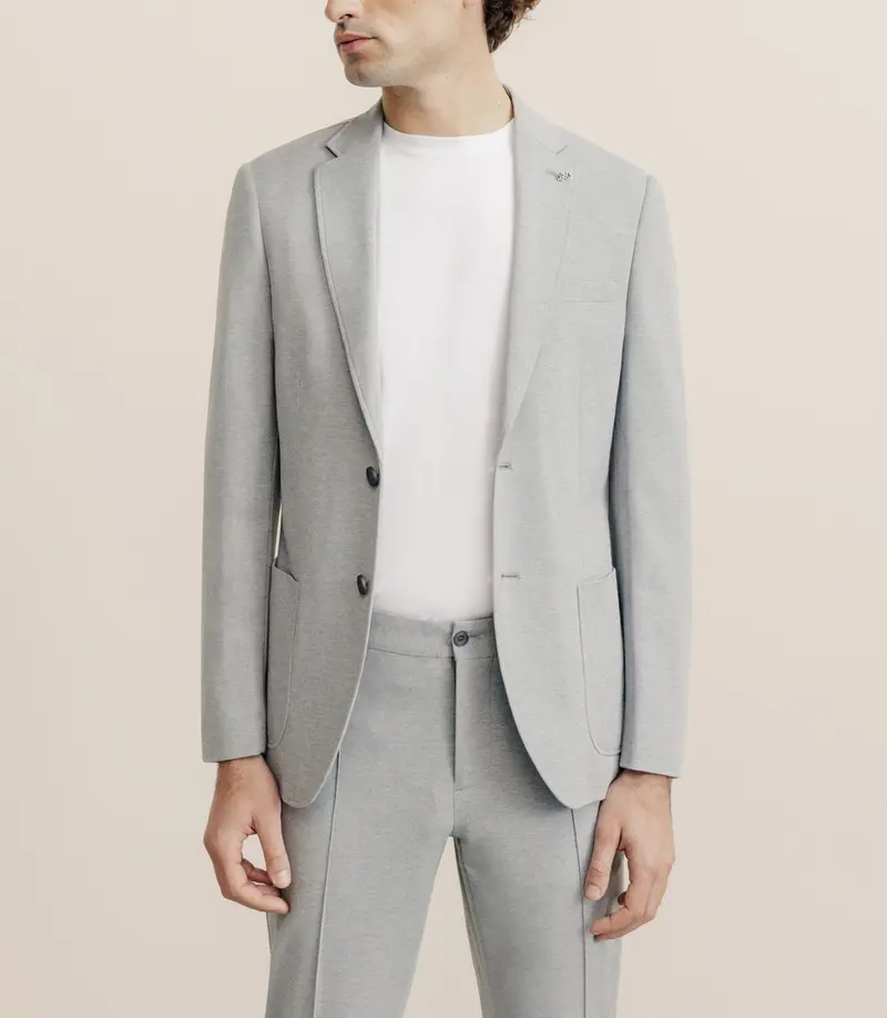 Veste en maille grise