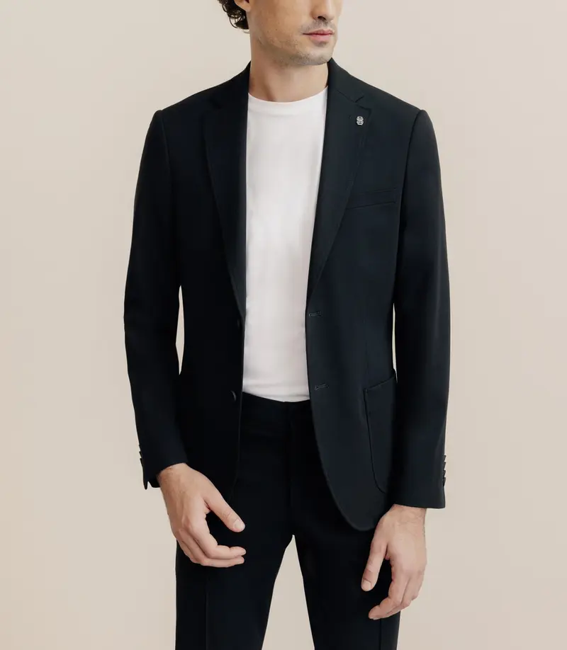 Veste en maille noire