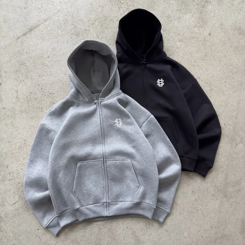 Veste femme à capuche zippée à motif géométrique