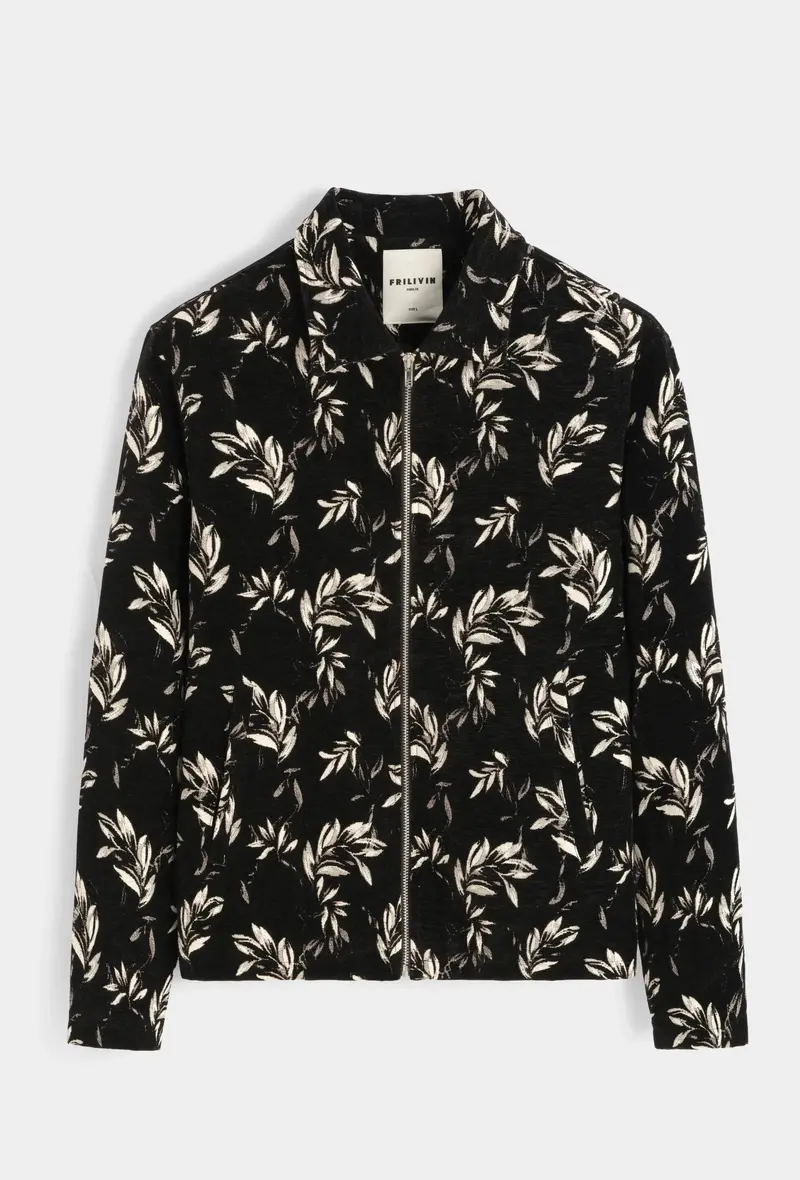 Veste Floral Homme Col Chemise