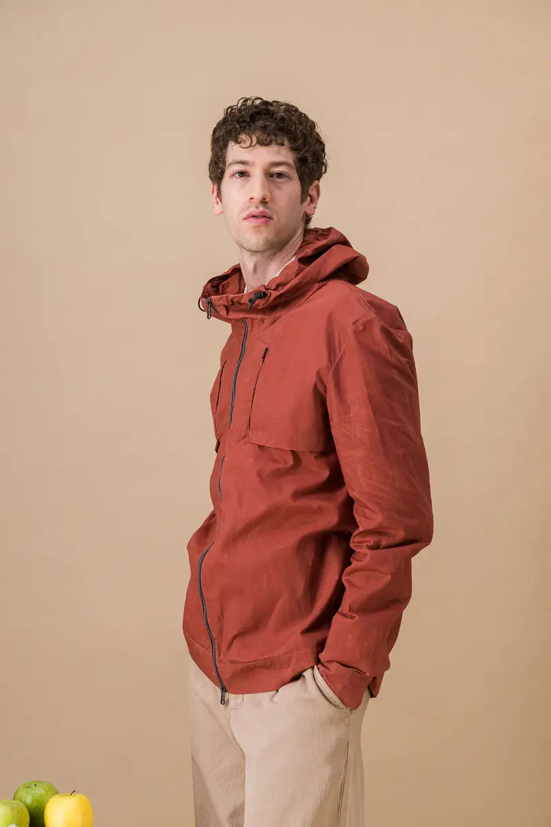 Veste imperméable "Alpinist" rouge cerise