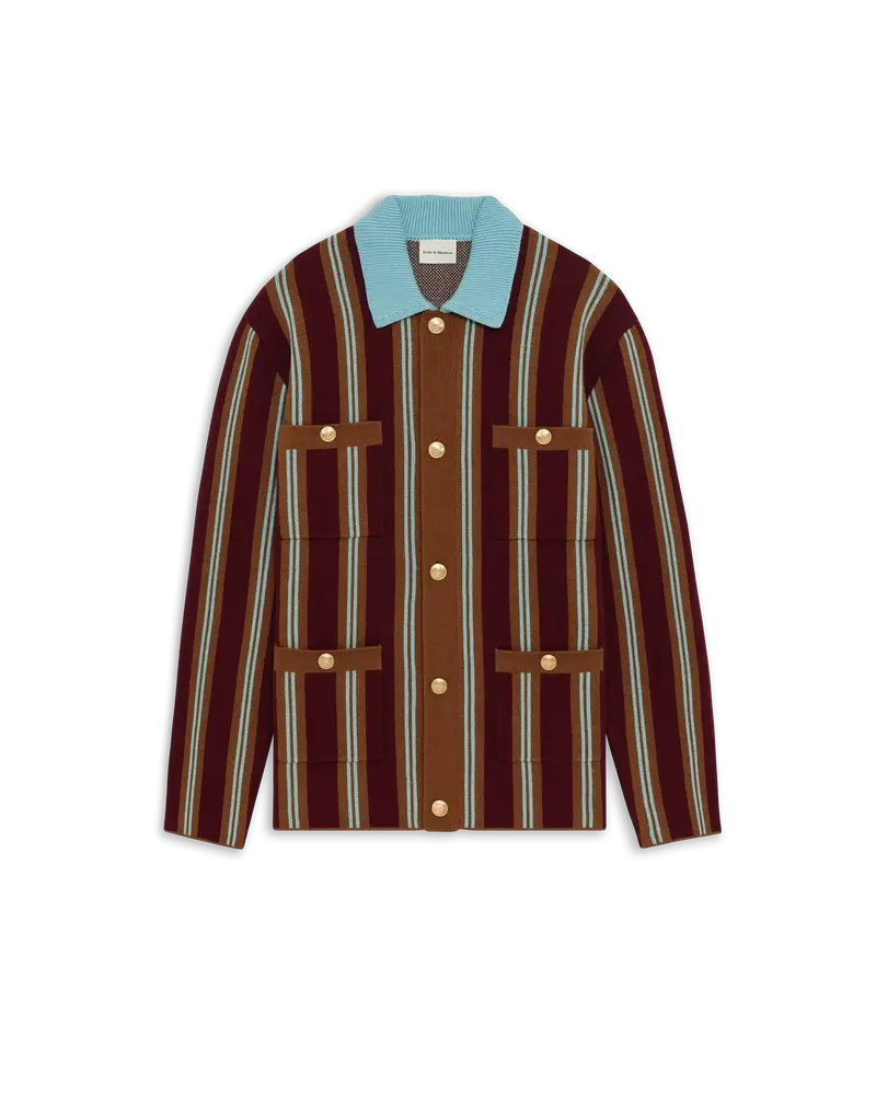 Veste Maille Rayée