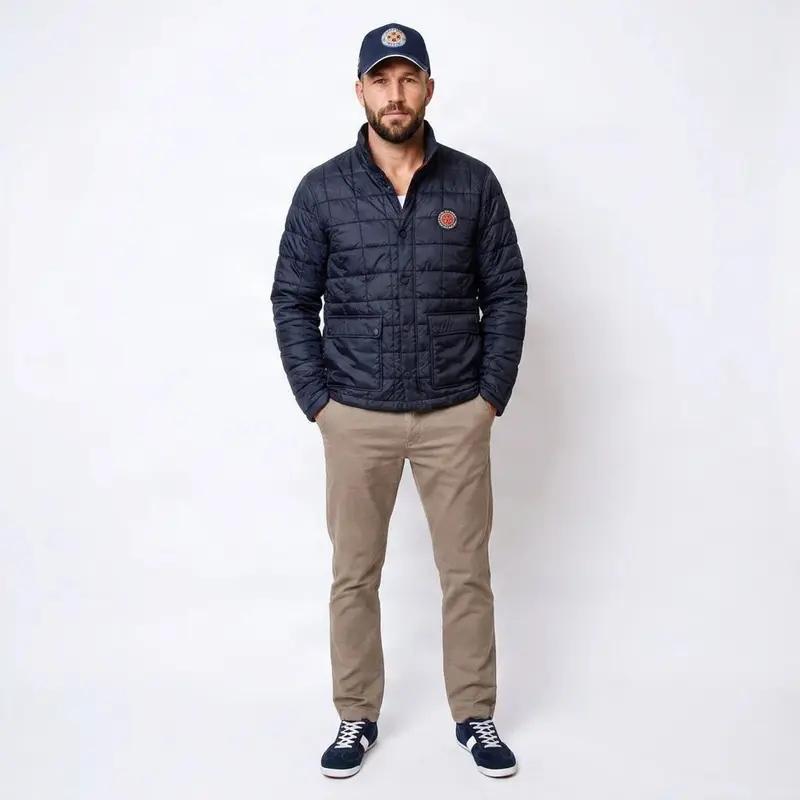 Veste matelassée bleu marine