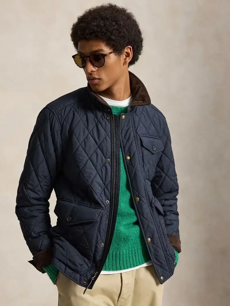 Veste matelassée Ralph Lauren marine