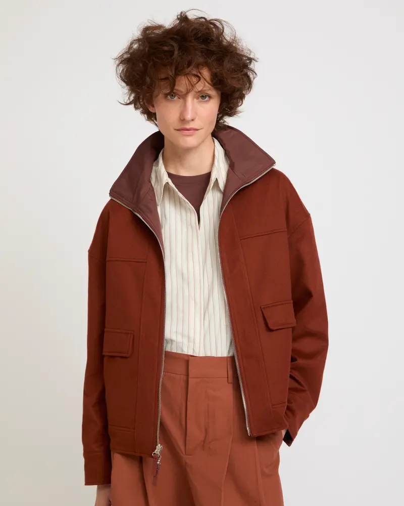Veste réversible en tissu Loro Piana