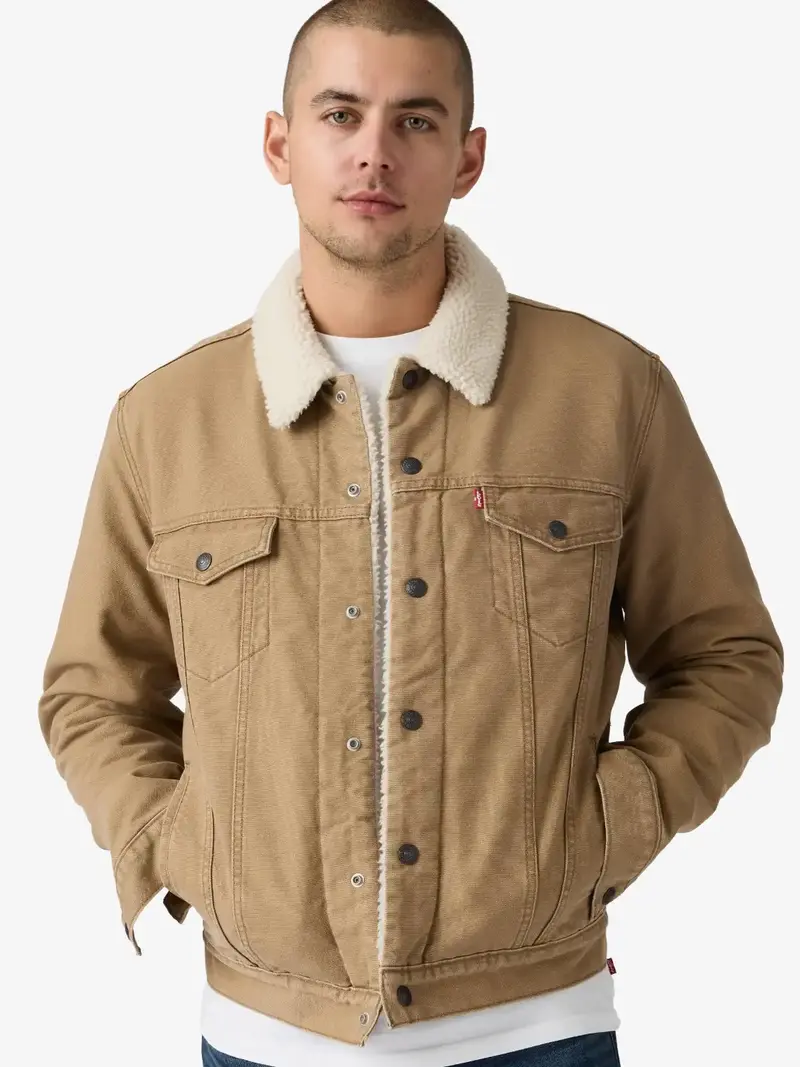 Veste sherpa Levi's Trucker beige