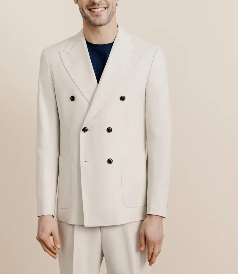 Veste ville croisée beige