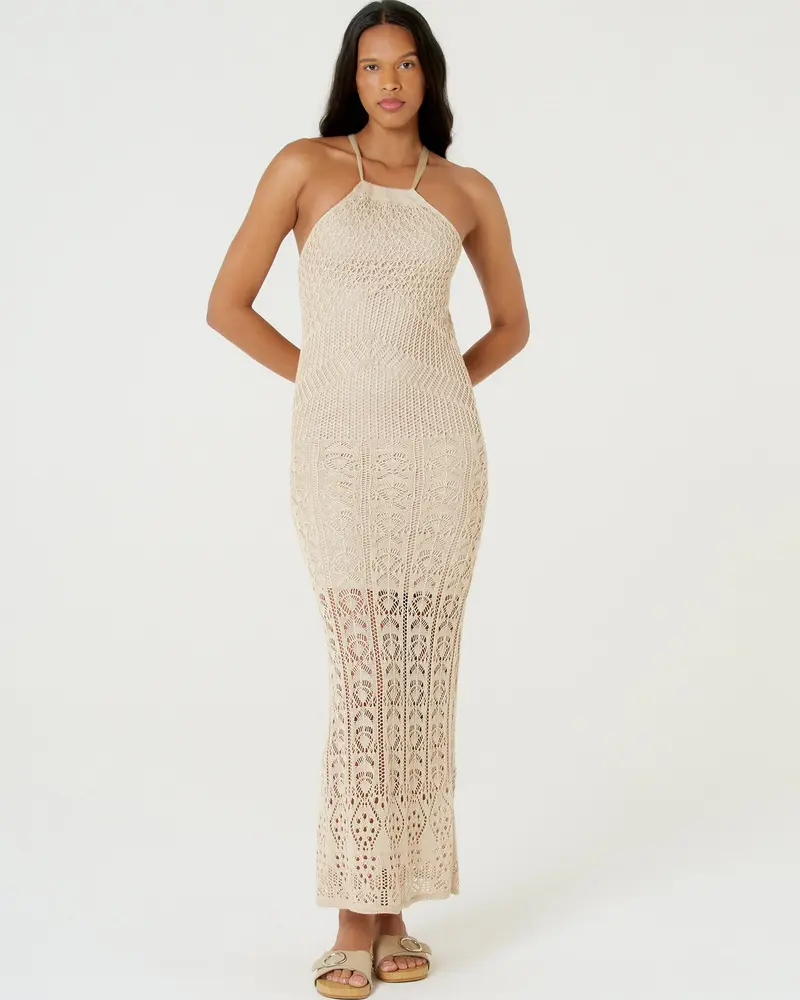 Vestido Longo Tricot Lurex