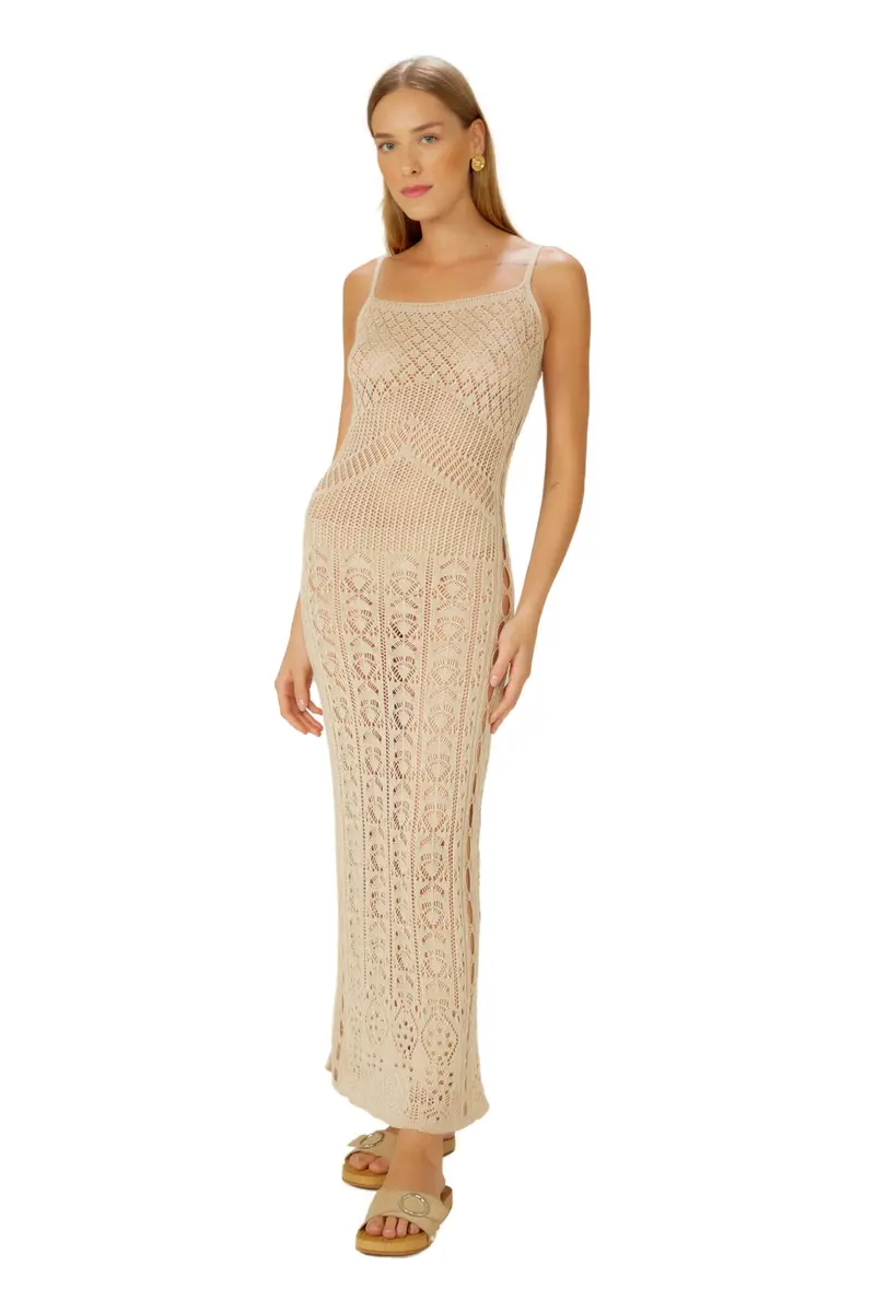 Vestido Tricot Branco