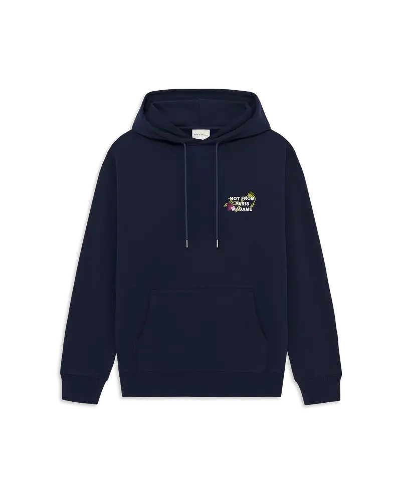 Vine Embroidered Slogan Hoodie