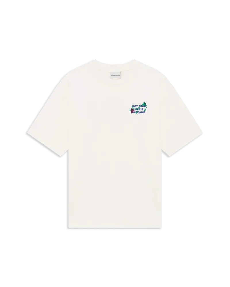 Vine Embroidered Slogan T-shirt